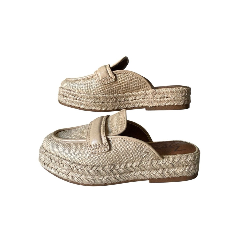 Zodiac Gizelle Woven Slip-On Platform Mule Womens Size 7.5M Beige Casual Comfort - Picture 2 of 10